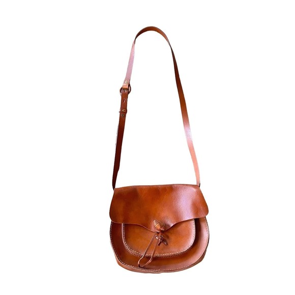 Madewell Leather Bag Crossbody Savannah Saddle Flap Front Brown EUC - Picture 3 of 12